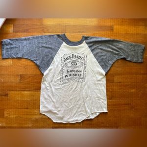 Vintage Jack Daniels 3/4 Sleeve Ringer Tee